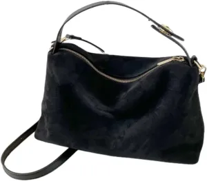 Retro Crescent Hobo Bags for Women Suede Crossbody Purse Slouchy Messenger Bag Satchel Handbag Top Handle Tote Bag Cloud Bag