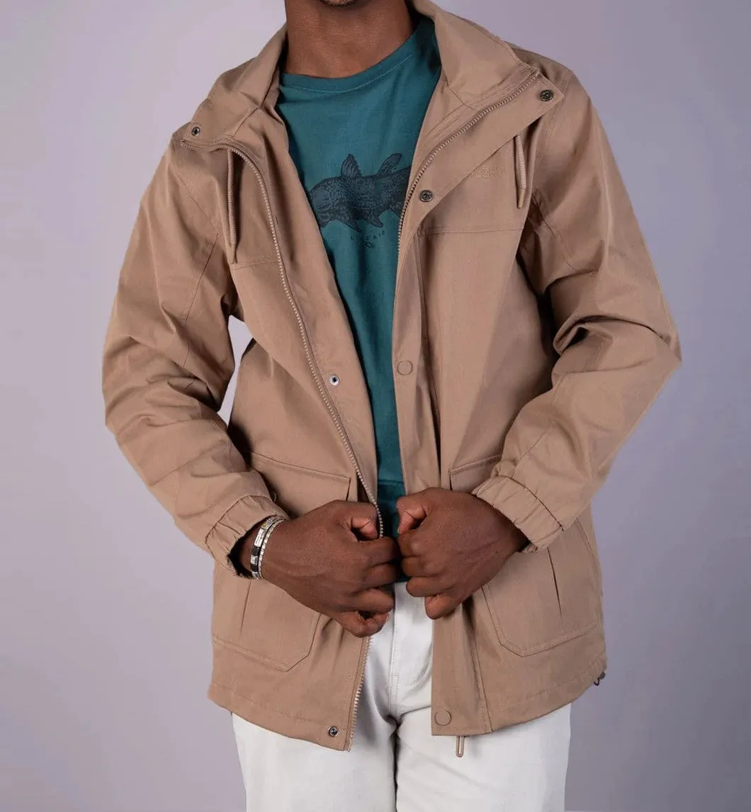Rich Parka Jacket in Latte
