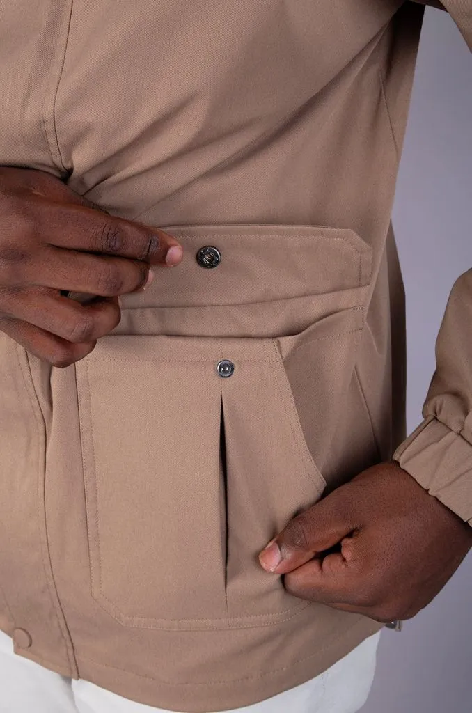 Rich Parka Jacket in Latte