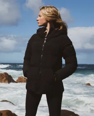 RIP CURL WOMENS ANTI-SERIES INSULATED PUFFER JACKET - BLACK