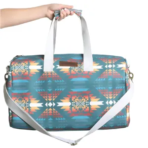 Rock and Roll Aztec Print Duffle Bag