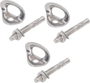 Rock Climbing Bolt Hanger Stainless Steel Anchor Belay Rigging Device for Mountaineering Exploration