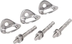 Rock Climbing Stainless Steel Bolt Hanger Set Anchor for Belay Rigging Device Mountaineering Exploration