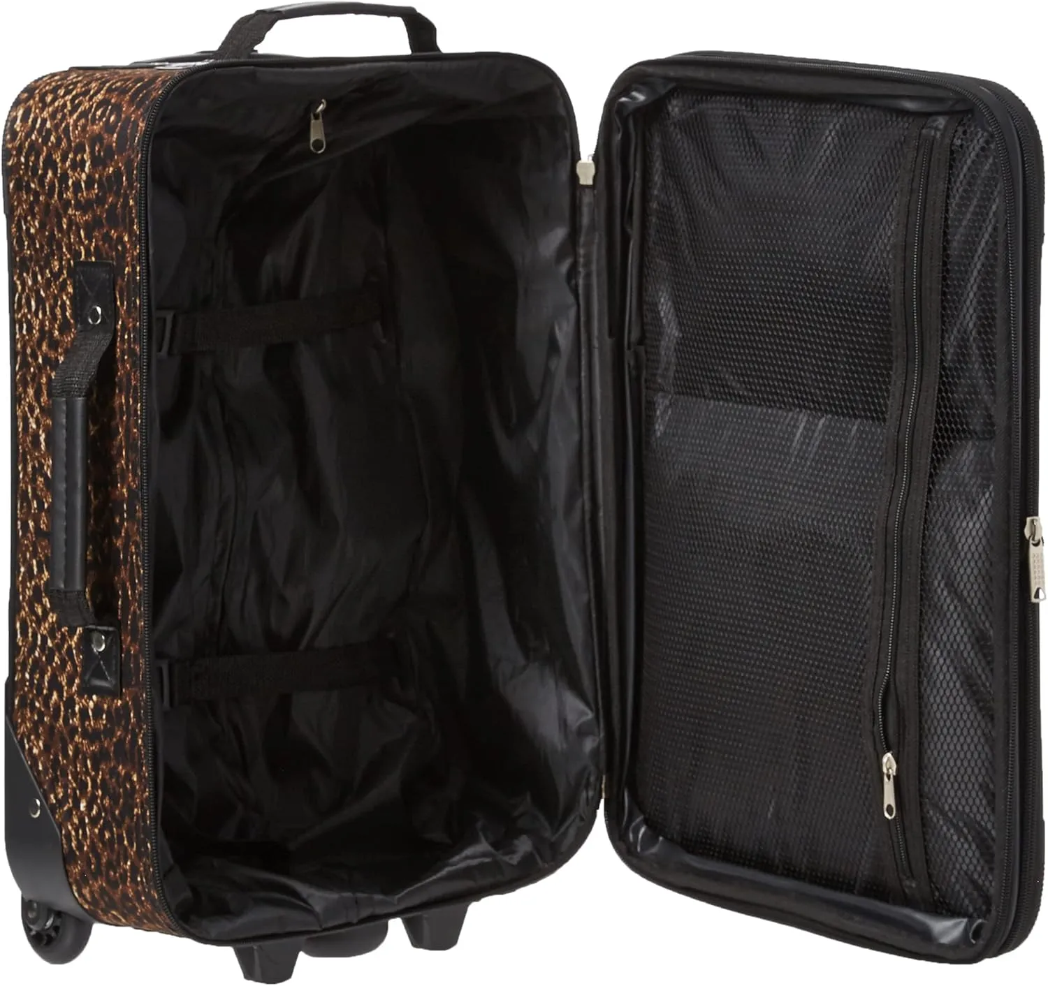 Rockland Fashion Softside Upright Luggage Set, Leopard, 2-Piece (14/19)