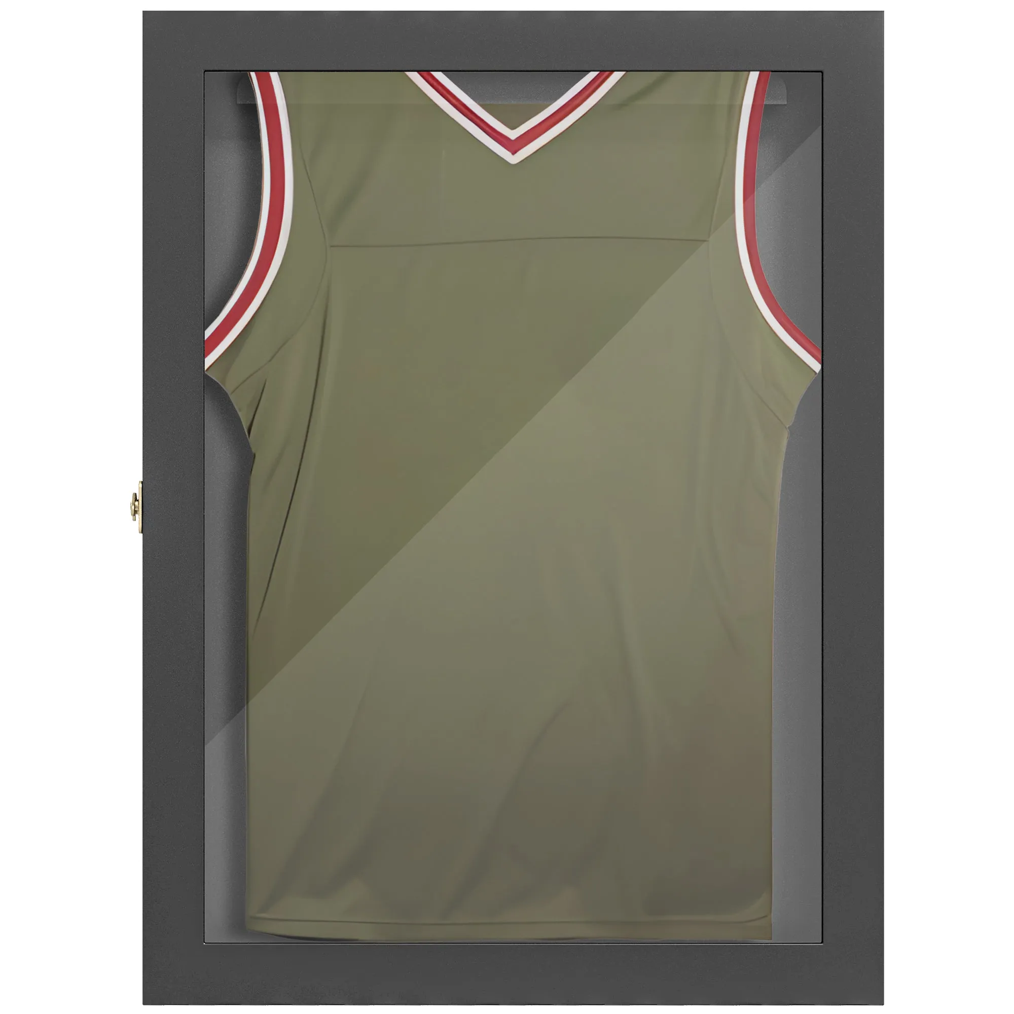 Rootz Frame-Box T-Frame - Jersey Display Case - Sports Memorabilia Frame - Dust Protection - 71cm x 6.5cm x 89cm