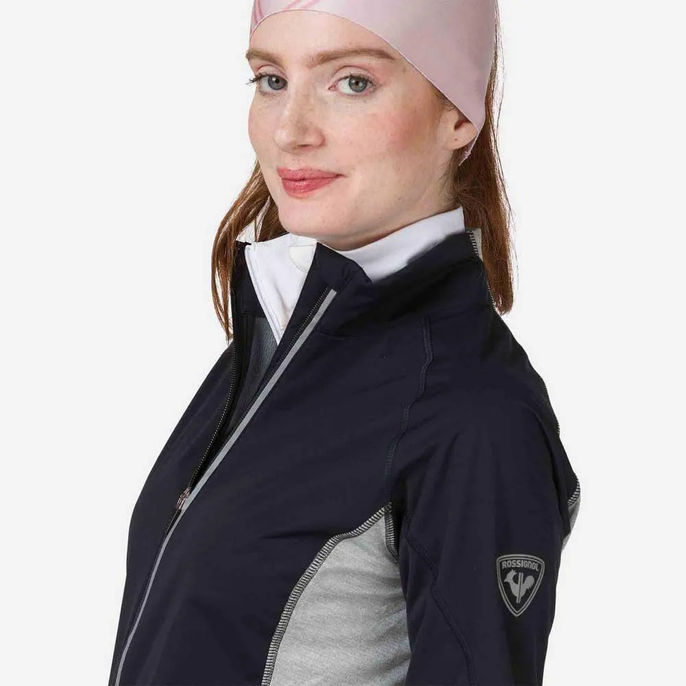 Rossignol Women's Poursuite Waterproof Windproof Moisture-Wicking Classic Fit Zip Up Lightweight Jacket