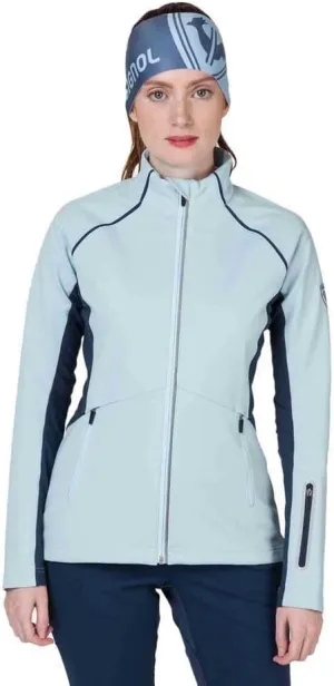 ROSSIGNOL Women's Soft Shell Windproof Waterproof Breathable Classic Fit Zip Up Lightweight Jacket
