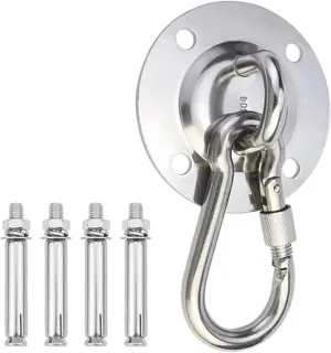 Round Hammock Hanger with Expansion Screw Swing Hangers Screws Bolts Stainless Steel Heavy Duty Swing Hooks