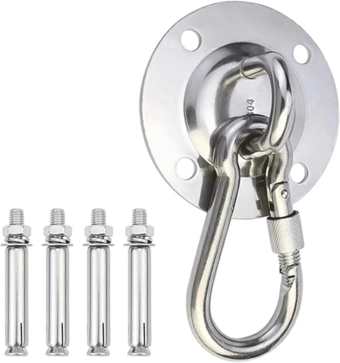 Round Hammock Hanger with Expansion Screw Swing Hangers Screws Bolts Stainless Steel Heavy Duty Swing Hooks