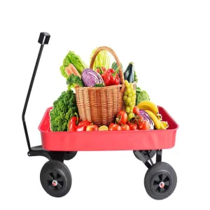 Rugged Red All-Terrain Garden Cart