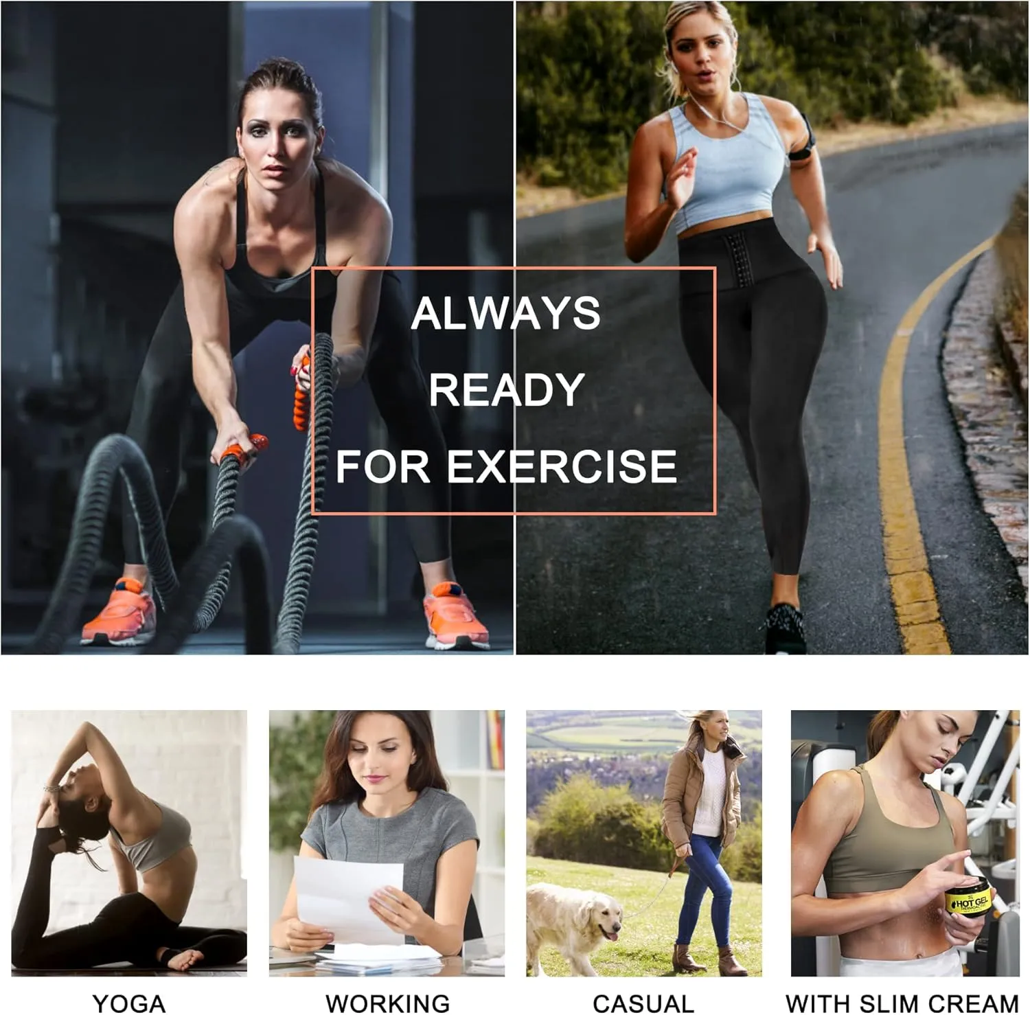 SCARBORO Sauna Sweat Pants for Women High Waist Compression Slimming Weights Thermo Legging Workout Body Shaper Sauna Suit