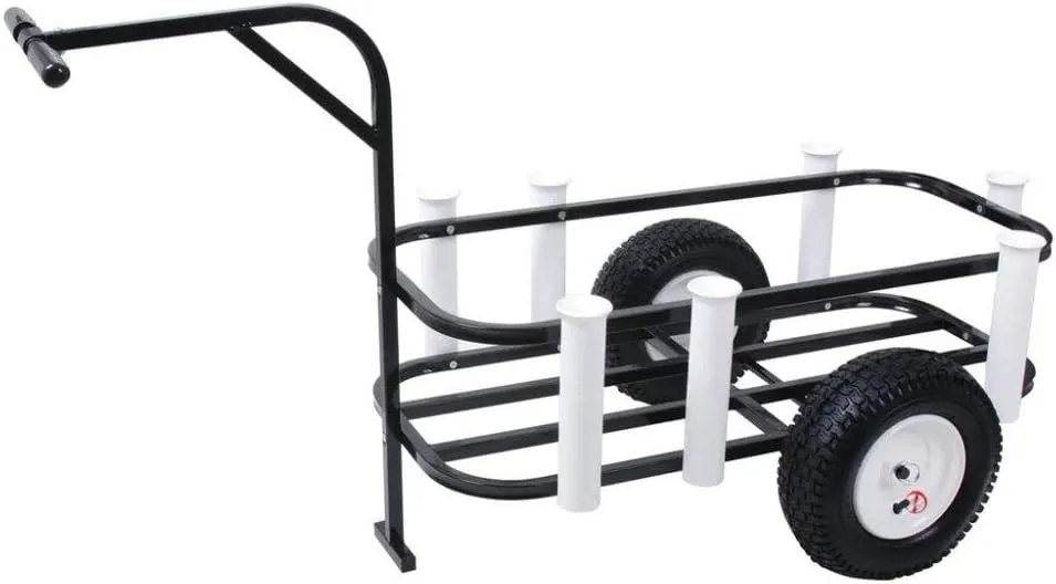 Sea Striker Deluxe Surf, Pier and Beach Cart – Outdoor Fishing Rolling Wheel Wagon