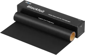 Selens Matte Cinefoil 12inch x 12.5feet Roll, Blcakfoil for Photograph Shaping Light & Masking Light Leaks