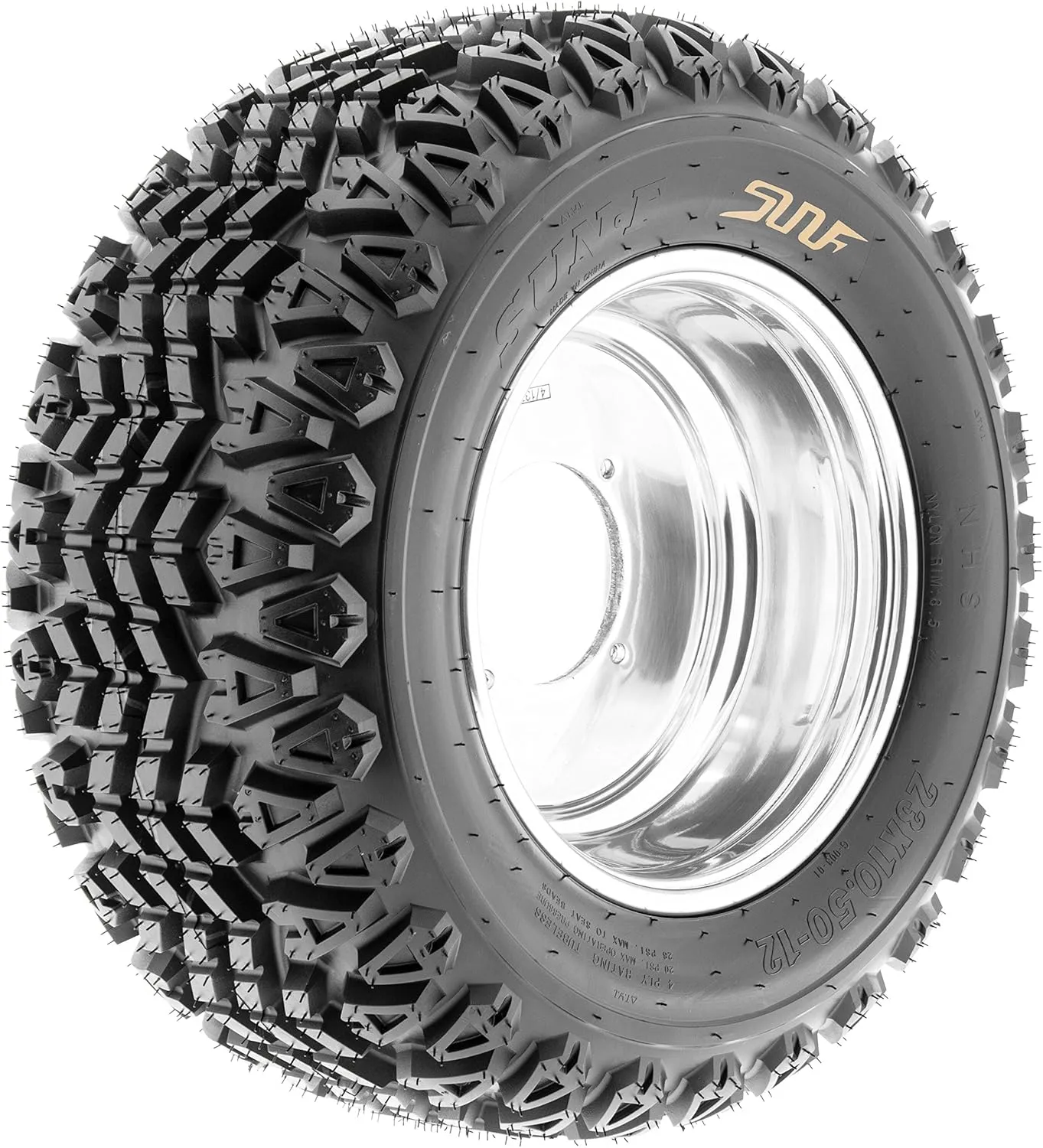 Set of 2 SunF G003 all-Terrain UTV & Golf-Cart Turf Tires 23x10.5-12, 4 Ply, Tubeless - Lawn & Garden, Rim(s) NOT included