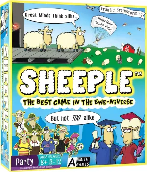 SHEEPLE™ - Where Great Minds Think Alike - Funny Family Word Association Party Game - Easy to Learn & Play Holiday Board Game - for Adults, for Teens, and for Kids - All Ages 8 & Up, 3-12 Players