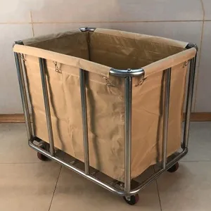 Shelf Movable Trolleys Laundry Basket On Wheels Hamper With Removable Bags Trolley Rolling Laundry Sorter For Beauty Salon Hotel Total Capacity 90L/Blue (Yellow)