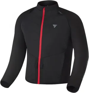 SHIMA WARMUP men's motorbike jacket - quilted jacket with insulation layer and windproof fabric on sleeves (Black, XXL)