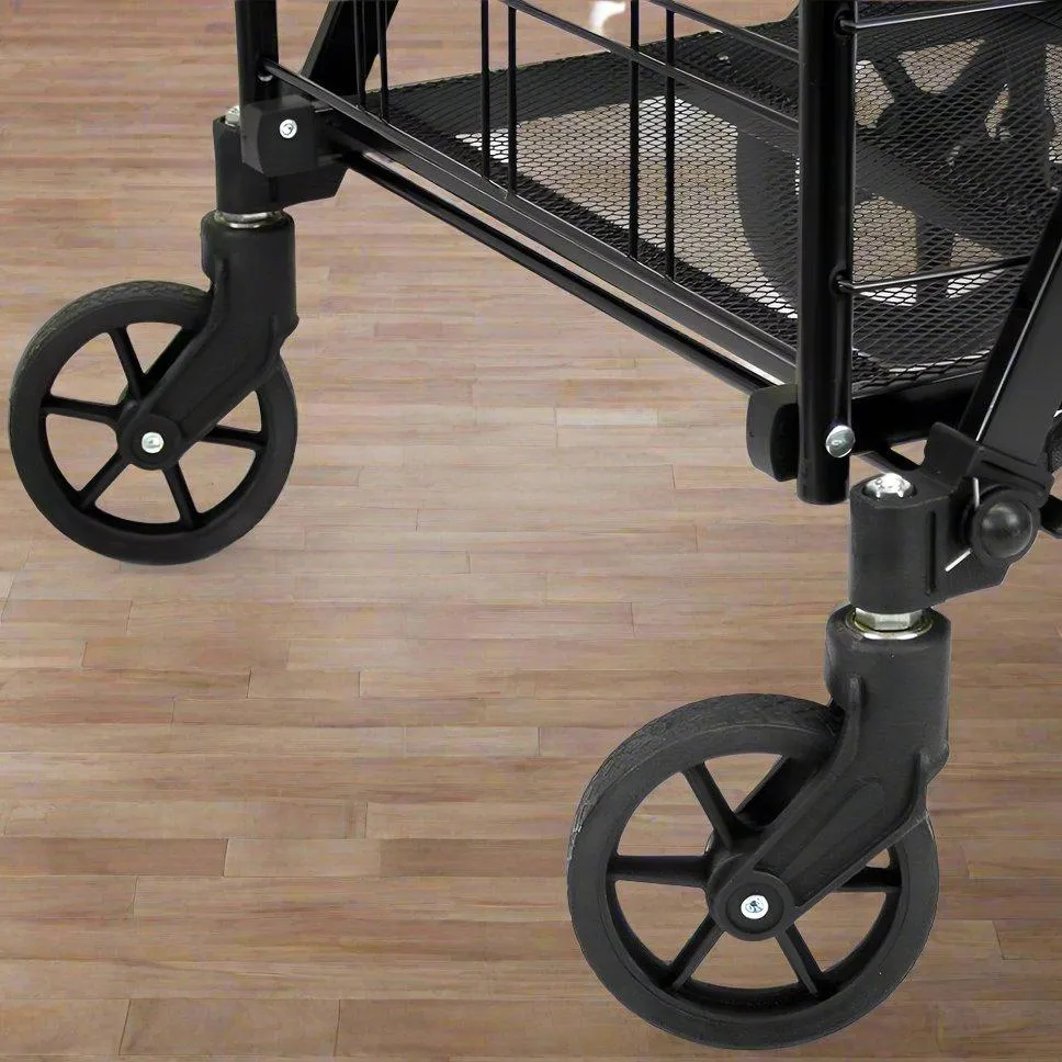 Shopping Basket Trolley, Utility Cart, Foldable Grocery Cart