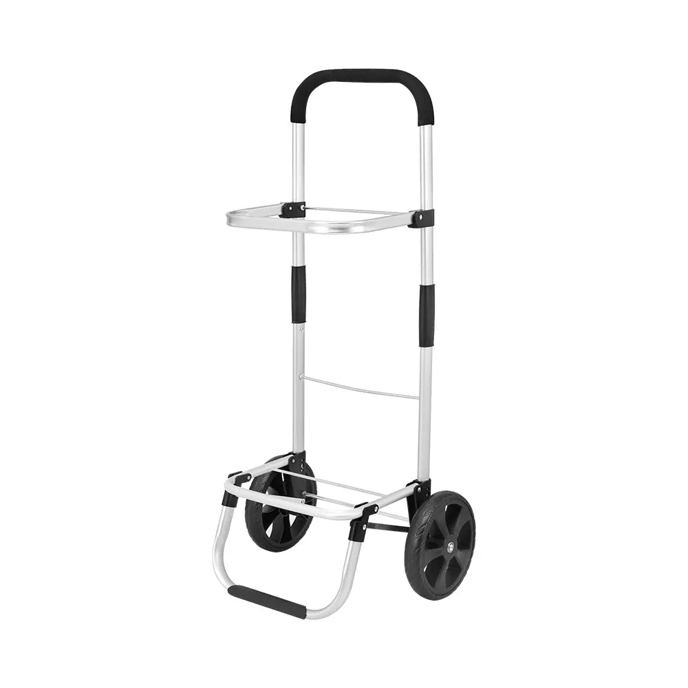 Shopping Trolley Cart 45Kg Foldable Grey