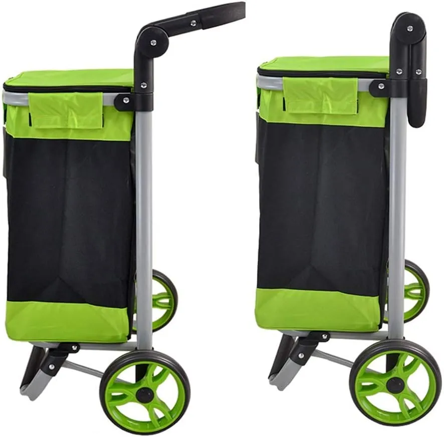 Shopping Trolley,Multi-Function Kitchen Storage Utility-Carts Shopping Grocery Go Out Small Cart/Portable Large Capacity Elderly Walking Assist