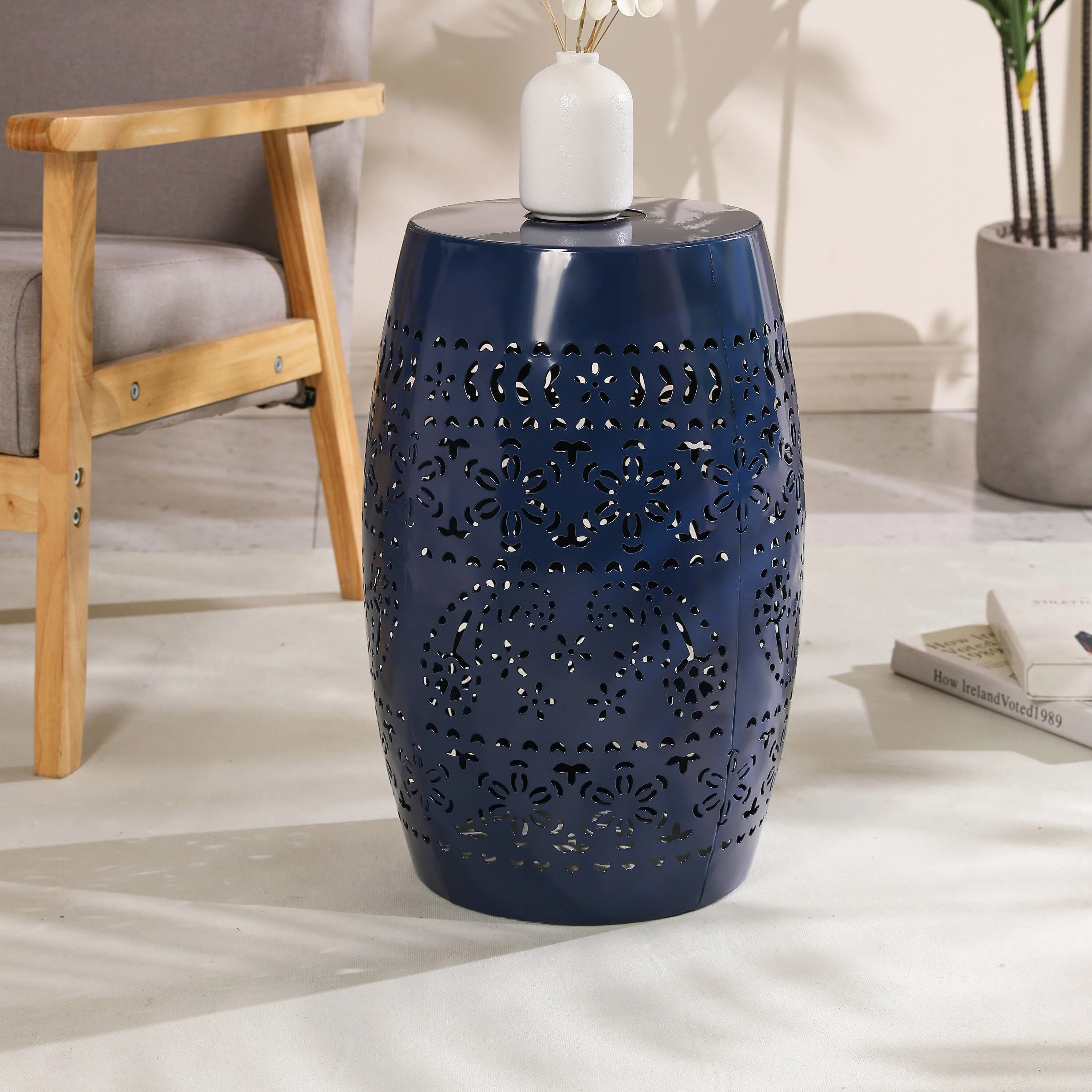 SIDE Table,DARK BLUE COLOR