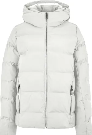 Skiwear Women Ski Jacket TRAVA White Fog