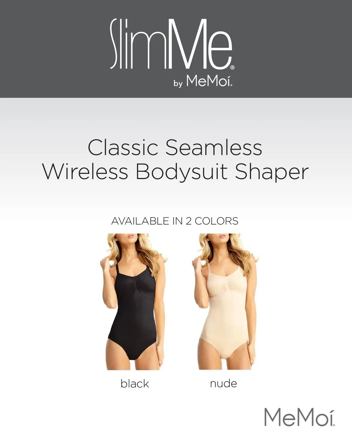 SlimMe Shapewear Bodysuits for Women, Seamless Shapewear Tummy Control, Comfortable Bodysuit for Women - Sizes S-XL