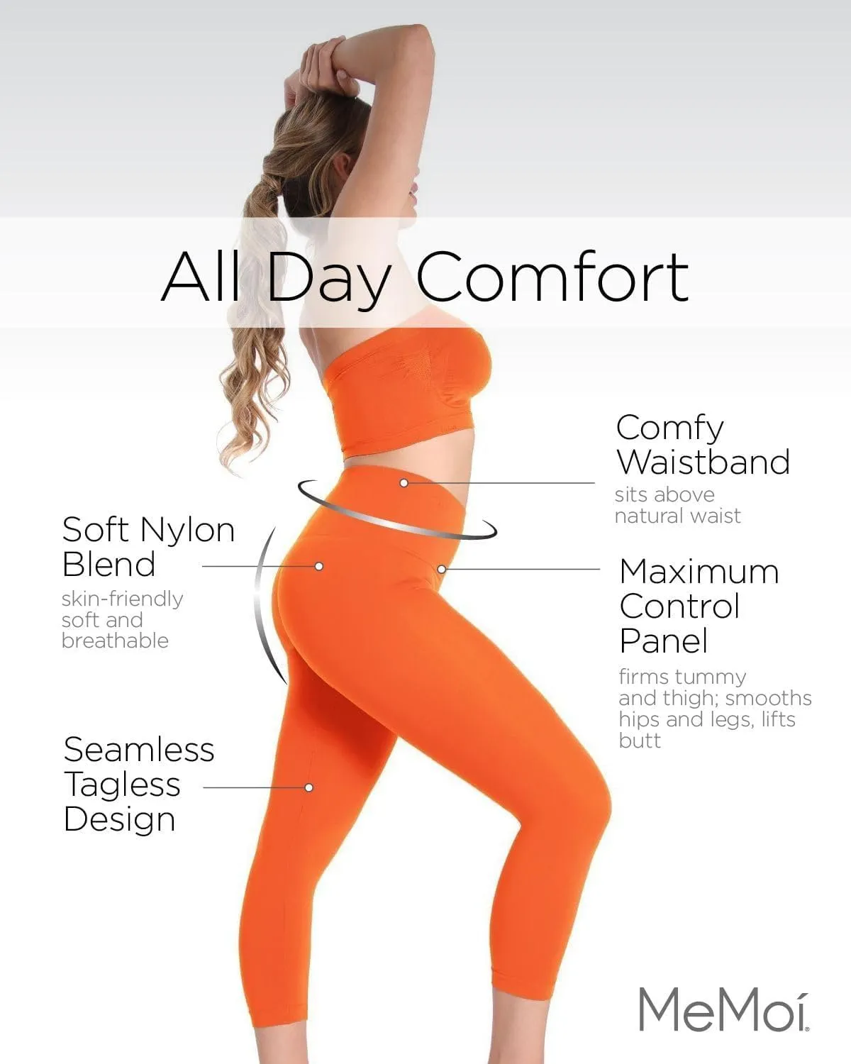 SlimMe Shapewear Leggings, High Waisted Leggings Tummy Control, Comfortable and Breathable Compressions Pants for Women