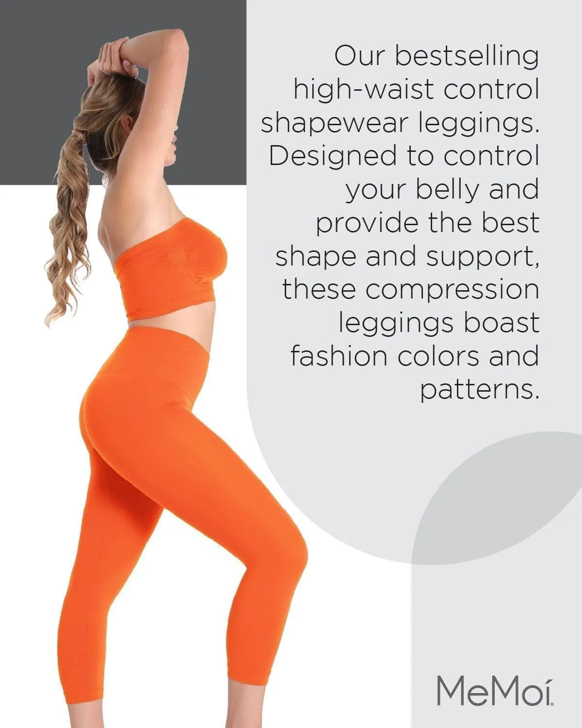SlimMe Shapewear Leggings, High Waisted Leggings Tummy Control, Comfortable and Breathable Compressions Pants for Women
