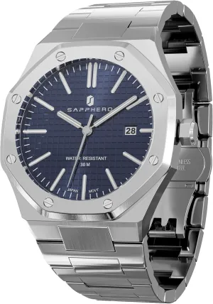 SOPPHERO Mens Watches Stainless Steel Quartz Watch for Men 30M Waterproof Date Clock Fashion Business Wristwatch Gift for Men