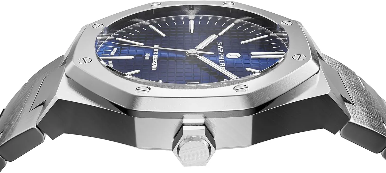 SOPPHERO Mens Watches Stainless Steel Quartz Watch for Men 30M Waterproof Date Clock Fashion Business Wristwatch Gift for Men