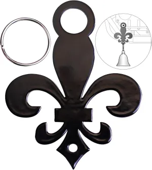 Sparkle Rider Motorcycle Bell Hanger Mount Fleur-de-lis Accessory Bracket to Attach Gremlin, Guardian, Harley Ride Bells