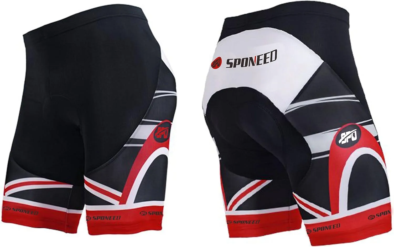 sponeed Bike Jersey and Compression Shorts sets Men's Biking Shirt with Pockets Ride Clothing Gear
