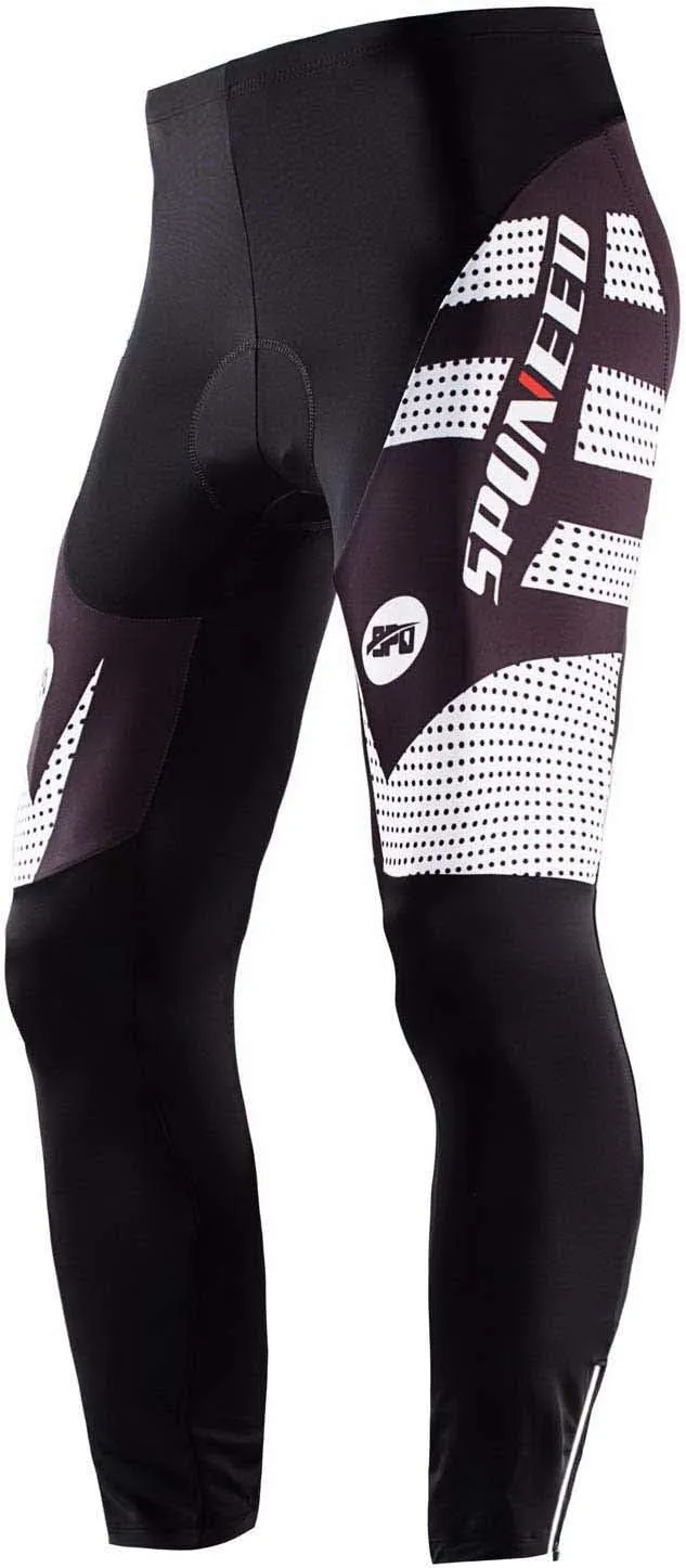 sponeed Men's Bicycle Pants 4D Padded Road Cycling Tights Leggings Outdoor Cyclist Riding Bike Wear