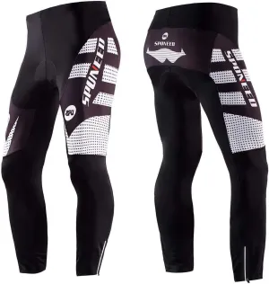 sponeed Men's Bicycle Pants 4D Padded Road Cycling Tights Leggings Outdoor Cyclist Riding Bike Wear