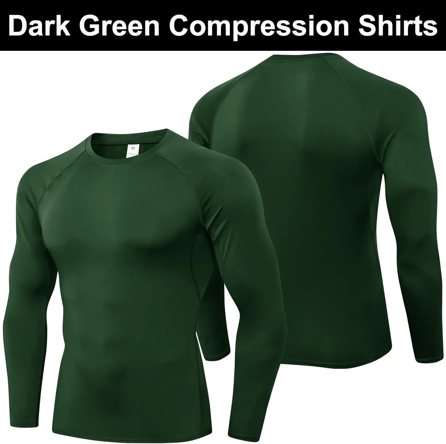 SPVISE 1 or 3 Pack Men's Compression Shirts Long Sleeve Workout Gym T-Shirt Running Top Cool Dry Sports Baselayer Undershirts