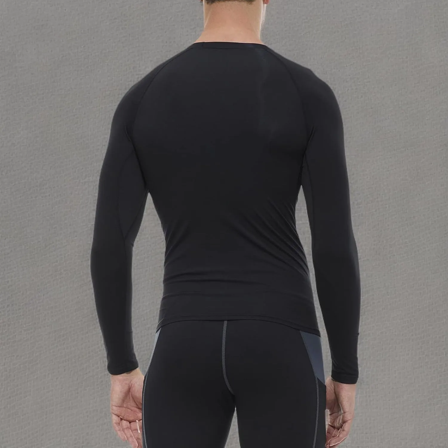 SPVISE 1 or 3 Pack Men's Compression Shirts Long Sleeve Workout Gym T-Shirt Running Top Cool Dry Sports Baselayer Undershirts