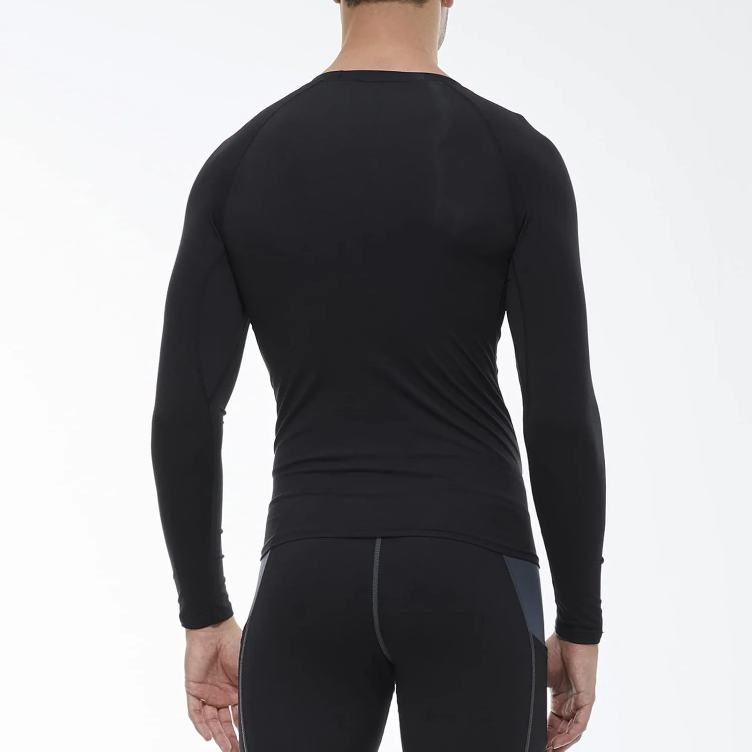 SPVISE 1 or 3 Pack Men's Compression Shirts Long Sleeve Workout Gym T-Shirt Running Top Cool Dry Sports Baselayer Undershirts