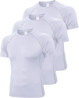 SPVISE Men's Compression Shirt Short Sleeve Workout Gym Top Cool Dry Athletic Base Layer Undershirt T-Shirt for Sport Running