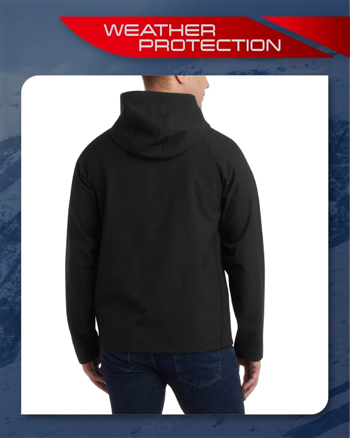 Spyder Men's Active Softshell Jacket - Polar Fleece-Lined Water Resistant Insulated Performance Hooded Jacket (Sizes: S-XL)
