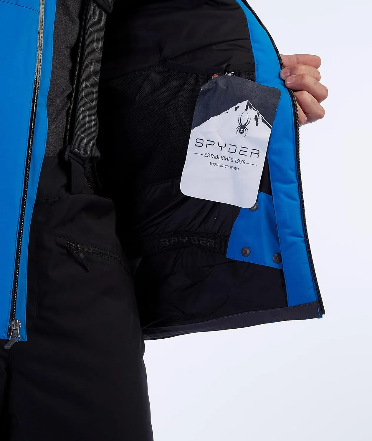 Spyder Men's Contact Insulated Ski Hooded Snow Jacket
