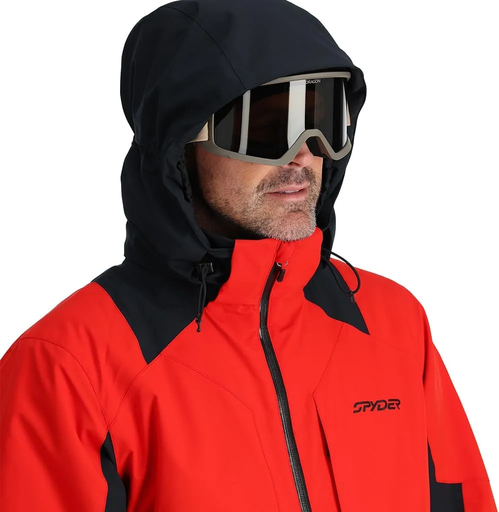 Spyder Men's Contact Insulated Ski Hooded Snow Jacket