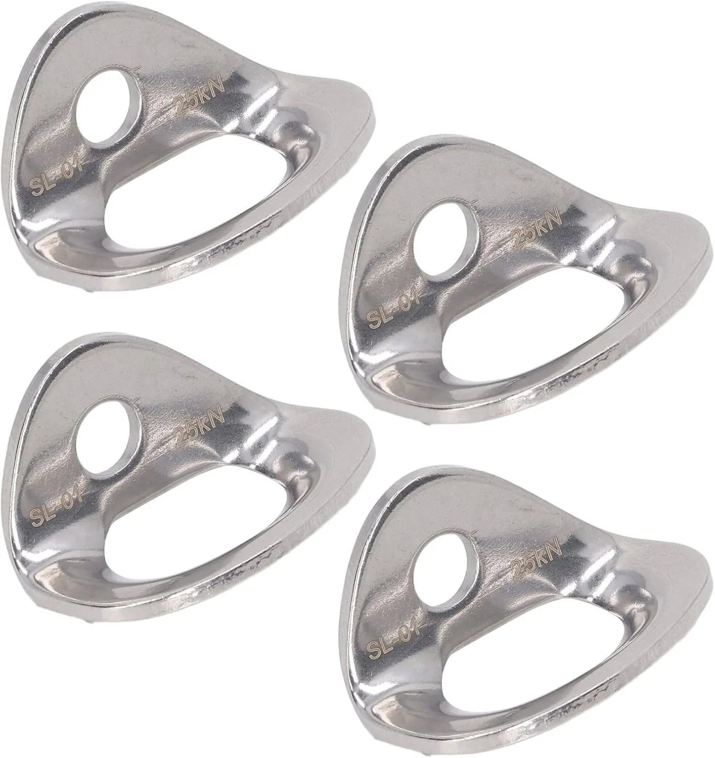 Stainless Steel Climbing Anchors, Strong, Sturdy, Small & Light, Easy Install for Indoor Climbing, Caving, Exploration, High Altitude Ops