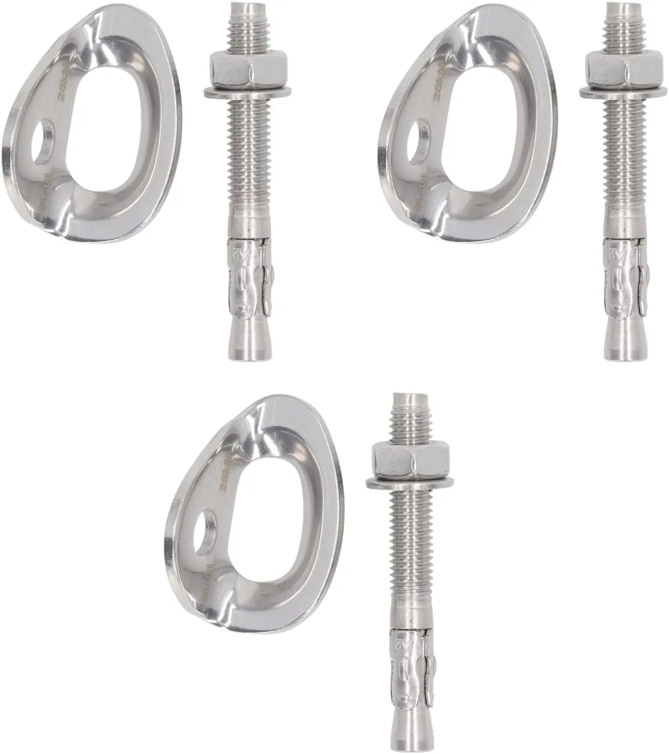 Stainless Steel Climbing Hanger, High Bearing Capacity 316 Stainless Steel Hangers for Mountaineering, Electric, Engineering with Expansion Screw for Belay, Rigging, Lifting