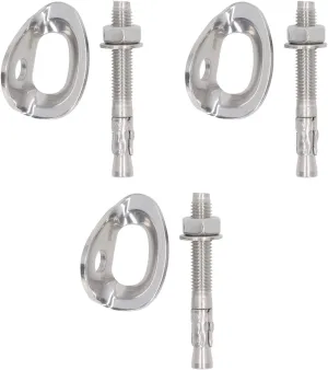 Stainless Steel Climbing Hanger, High Bearing Capacity 316 Stainless Steel Hangers for Mountaineering, Electric, Engineering with Expansion Screw for Belay, Rigging, Lifting