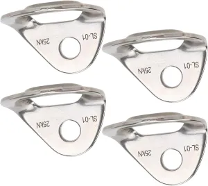 Stainless Steel Climbing Hangers, 4 Pcs Anchor Hanger Bolt for High Altitude Rock Climbing Drilling Exploration