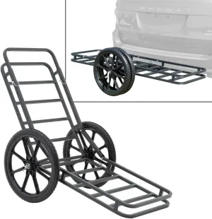 Steel Hitch-Mounted Cargo Carrier and Game Cart - 500 lb. Maximum Weight Capacity