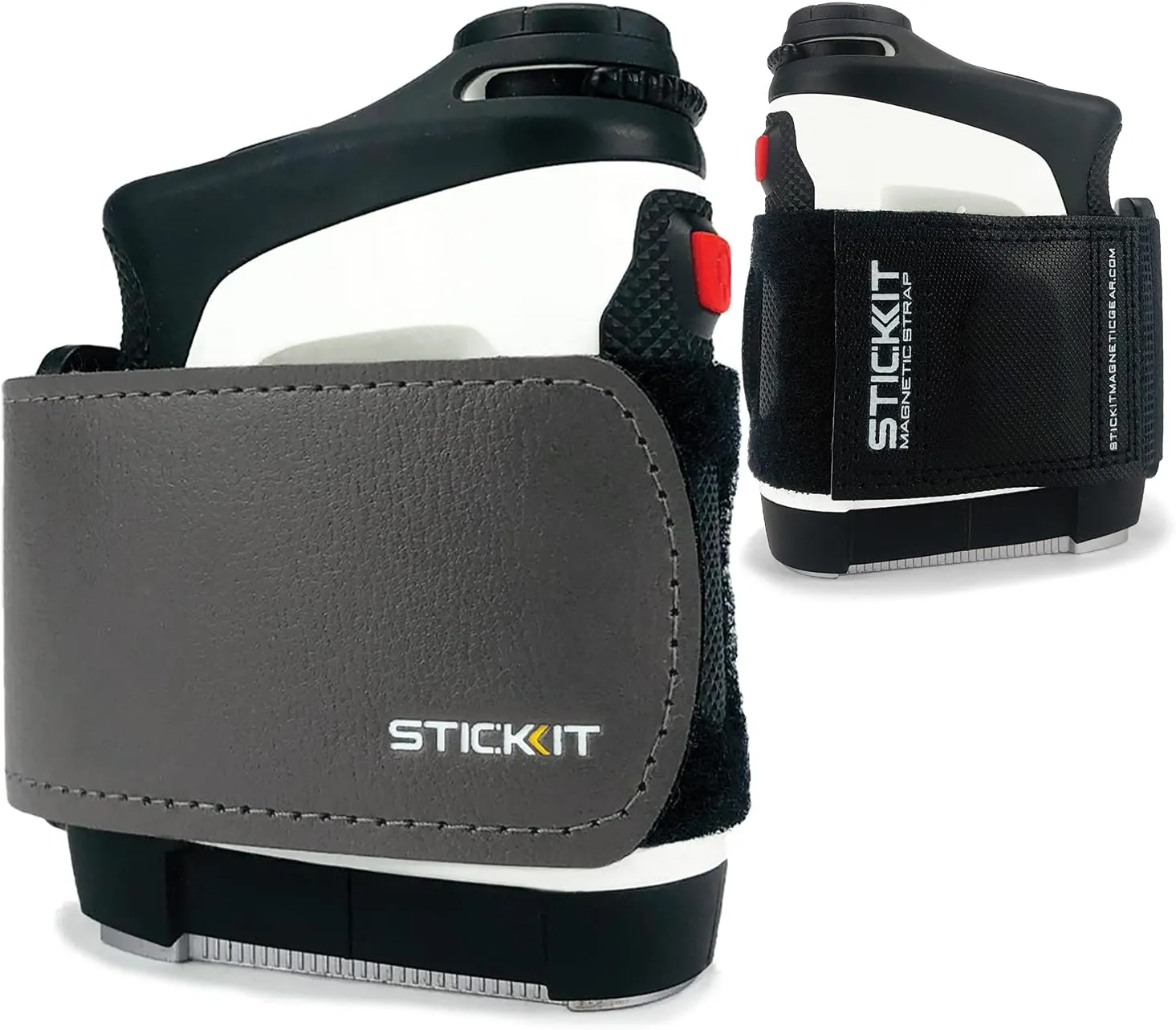 STICKIT Magnetic Rangefinder Strap | Strong Magnet Securely Holds to Golf Carts and Golf Clubs for Easy Access | Slim, Form Fitting, Size Adjustable