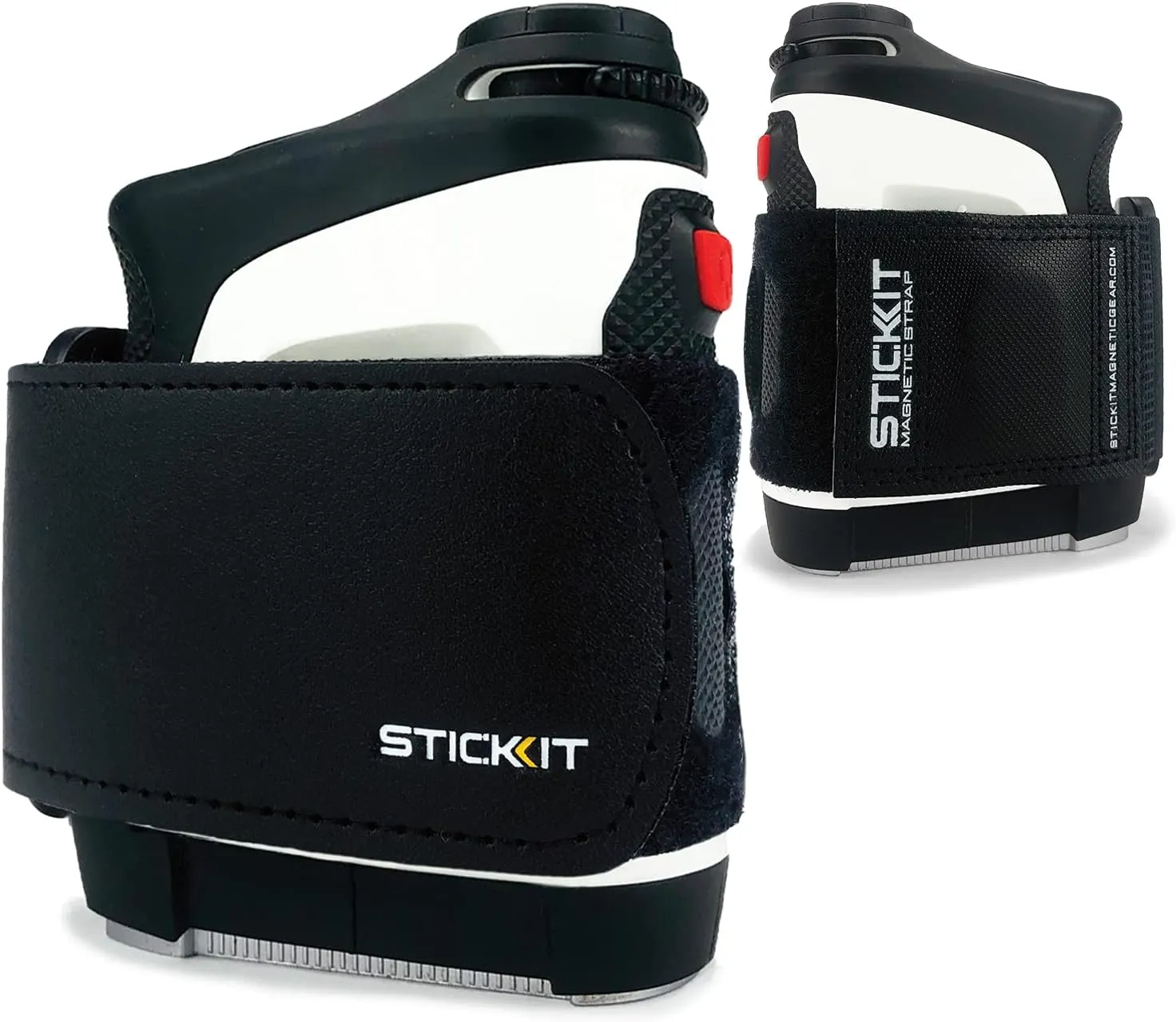 STICKIT Magnetic Rangefinder Strap | Strong Magnet Securely Holds to Golf Carts and Golf Clubs for Easy Access | Slim, Form Fitting, Size Adjustable