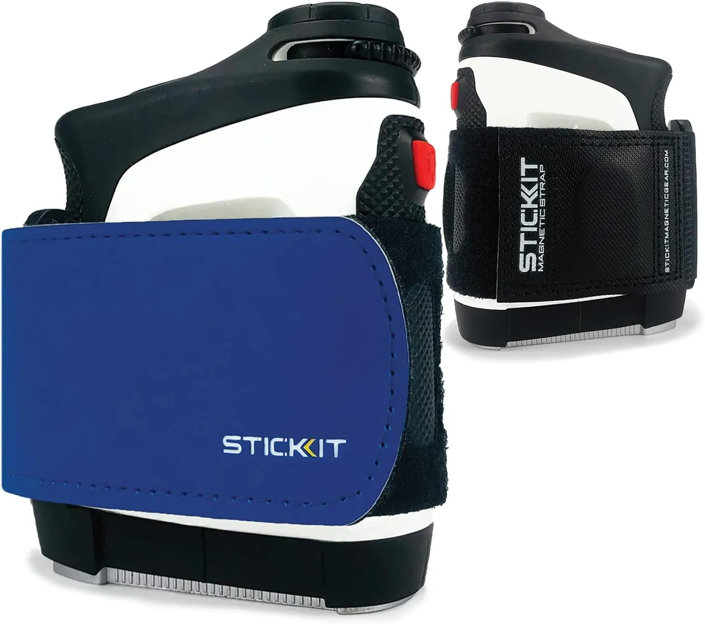 STICKIT Magnetic Rangefinder Strap | Strong Magnet Securely Holds to Golf Carts and Golf Clubs for Easy Access | Slim, Form Fitting, Size Adjustable
